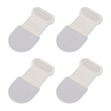 4pcs Anti-Lost Anti Dust Plug, Micro USB Port Dust Covers Caps for Phone, Clear
