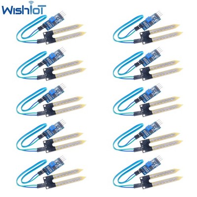 10pcs LM393 3.3V-5V Soil Moisture Detect Sensor Hygrometer Detection for Arduino