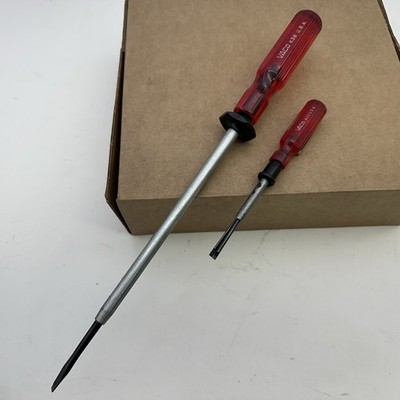 Lot Of 2 VACO K38 K23 Adjustable Wedge Slotted Screwdriver USA Made Vintage