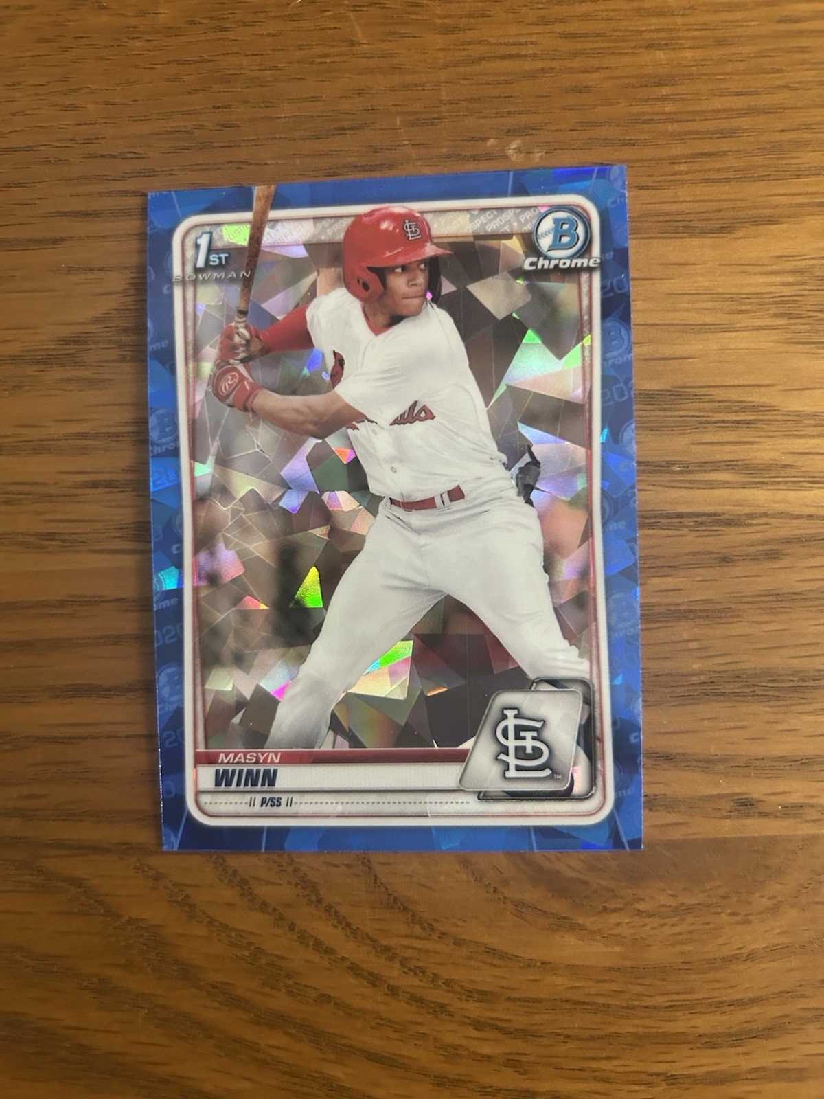 2020 Bowman Draft Chrome MASYN WINN Sapphire Refractor #BD59 St. Louis Cardinals