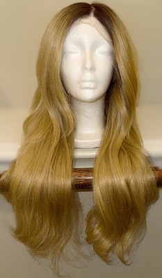 Gorgeous,26Inch,Golden Blonde,200% Density,MixedBlend Hair,Layered,LaceFront Wig