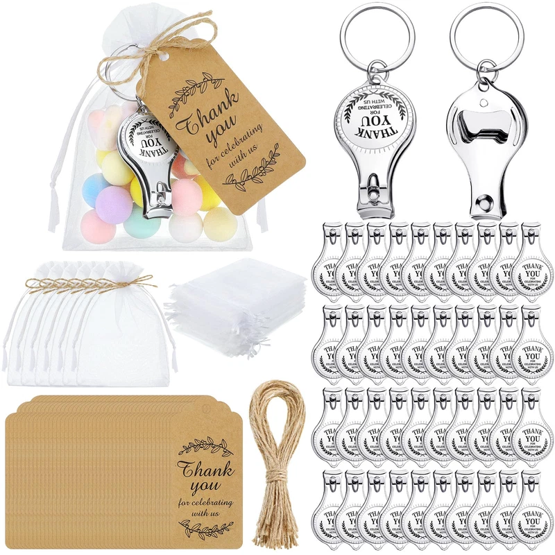 Bbto 50 Sets Bottle Openers Baby Shower Favors For Guests Gifts Nail Clipper
