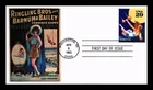 Dr Jim Stamps 29c Circus Trapeze Artist First Day Cover HCT Pasted Cachet