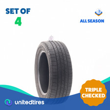 Set Of 4 Used 20555r16 Michelin Defender Th 91h - 6.5-8.532 156vu