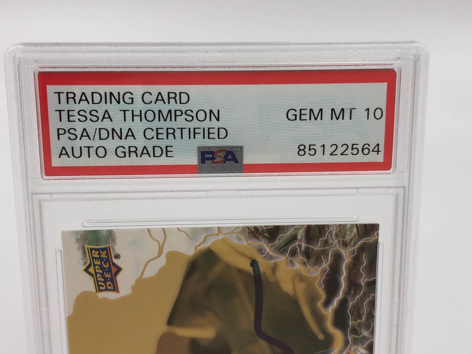 TESSA THOMPSON AUTO card VALKYRIE THOR RAGNAROK Signed MARVEL PSA GEM MINT 10 view 9