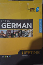 Rosetta Stone Learn German Complete Course Lifetime Online Access free shipping