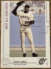 Barry Bonds 2002 Topps Ten Baseball Card #105 SF Giants MLB Free Shipping