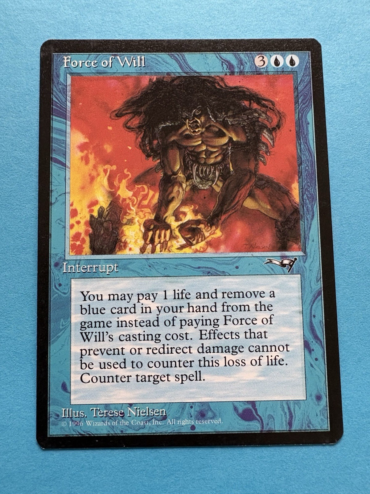 Magic the Gathering Force of Will Alliances LP Light Play condition