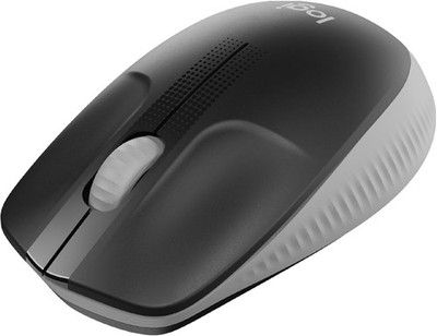 Logitech M190 Wireless Full Size Mouse Mid Grey