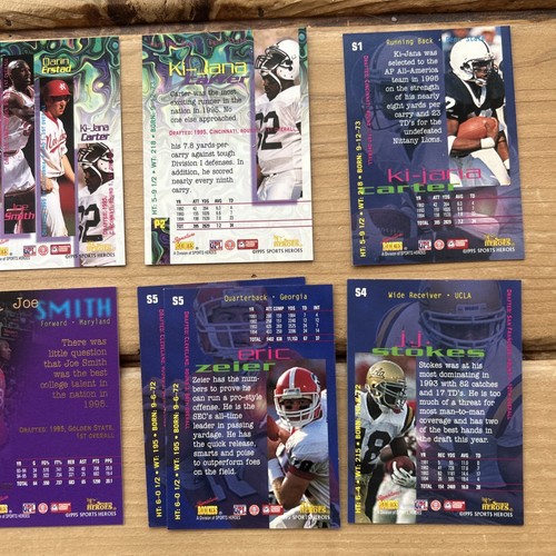 1995-96 Rookies Fame Fortune Basketball Football 100 Card Lot Garnett Sapp + - Picture 6 of 8