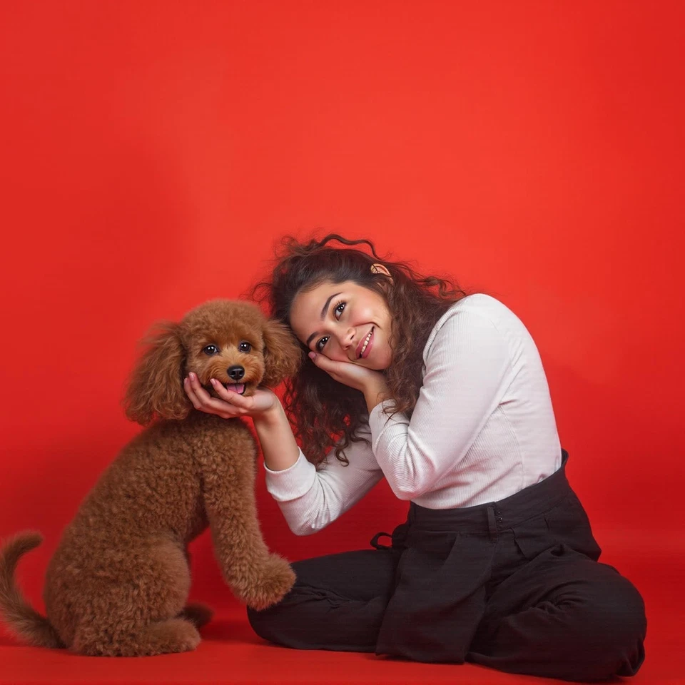 Rollo de telón de fondo de papel sin costuras 53''x16,4' rojo escarlata para estudio de fotografía Foto 2 de 4