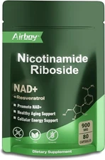 Airboy NAD Supplement with Nicotinamide Riboside Resveratrol & Quercetin 900... 