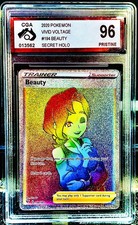 beauty rainbow pokemon card Pikachu Beauty Looking Back PSA Beckett CGC