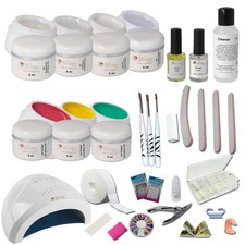 UV Gel Starterset Komplettset- Nagelstudio Einsteigerset - UV Gel Set-Nagelset