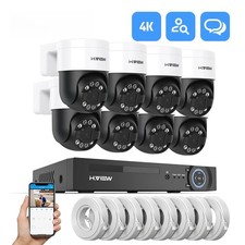 8CH 4K 5/8MP CCTV Security IP Camera System PTZ For Home Video Surveillance Kit