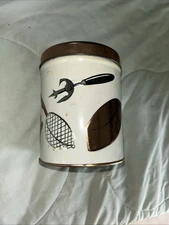 Vintage JL Clark Weibro Kitchen Canisters Kitchen Motif Theme USA