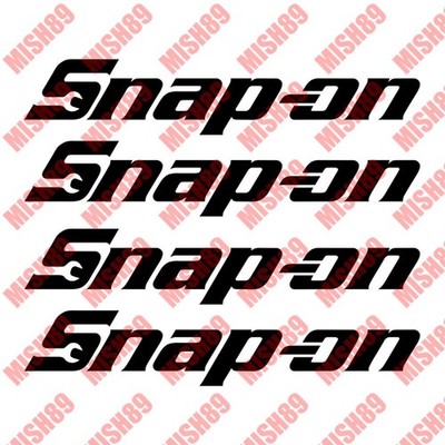 Snap on Decal Snap-on Die Cut Vinyl Stickers Window Toolbox Laptop - Any Size