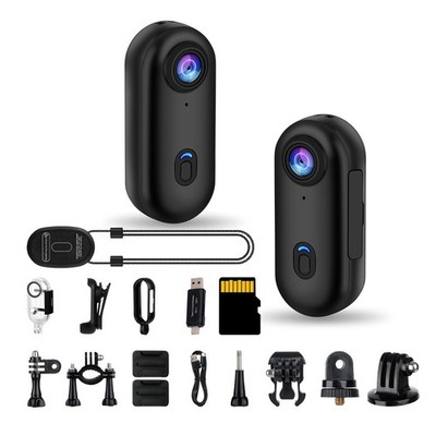 Best i3 4K Small POV Body Camera with Audio and Video Recording Accessories Kit