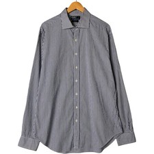 Used Ralph Lauren REGENT CLASSIC FIT long-sleeve wide-collar cotton striped ...