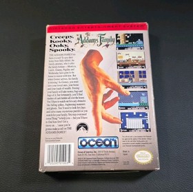 THE ADDAMS FAMILY for the NES Nintendo.  CIB