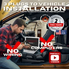 2013 Ford FOCUS 100% PLUG'N Remote Start Kit. 100% In-Vehicle Programming!