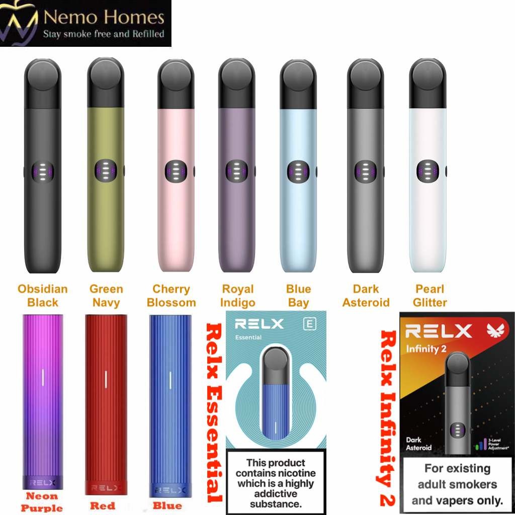 relx pods colors Infinity 2 Power Control 440mah Pen and Relx Essential Vape Pen Device Best vape for flavour FLAVORS:FROZEN BLUEBERRY Foger BIT 35K 35000