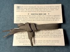 1 PAIR OF SAS Tan Shoelaces Geniune  Authentic NEW 35"