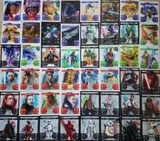 Kaufland Star Wars Karten  Komplett alle 48 Komplettsatz 1-48 Normal Sticker 