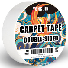Double Sided Carpet Tape - Heavy Duty Rug Tape Gripper for Hardwood Floors No...