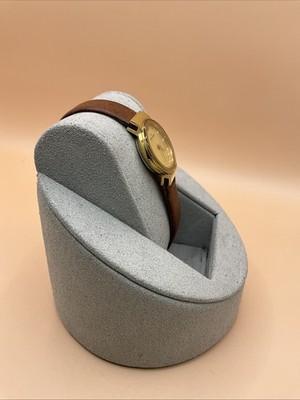 Skagen Denmark Watch Women 22mm Gold Tone Brown Leather Band  display picture 1