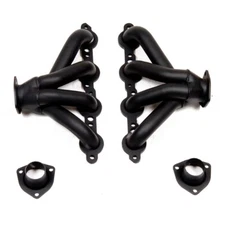 LS Engine Block Hugger Exhaust Headers - Black