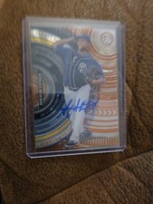 2017 BOWMAN HIGH TEK ORANGE MAGMA DIFFRACTOR ANDERSON ESPINOZA AUTOGRAPH #/25 