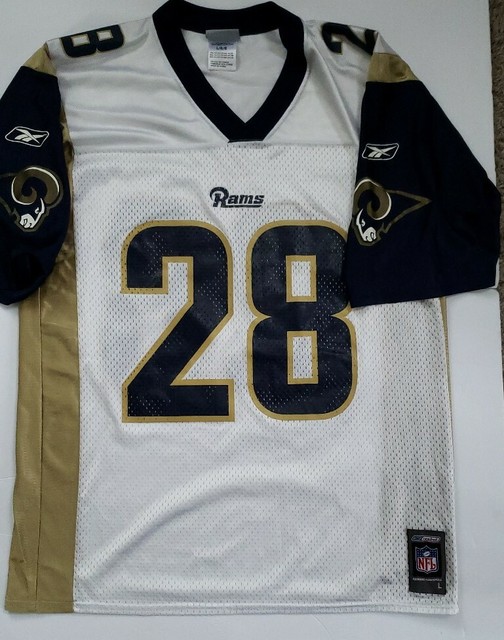 Vintage Reebok St. Louis Rams Marshall Faulk #28 NFL Jersey Mens Size Large | eBay
