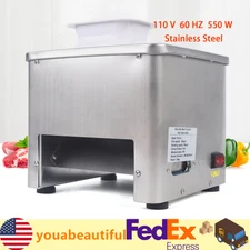 350lb/h Electric Commercial Meat Cutting Cutter Machine Slicer Dicer 5mm Blade