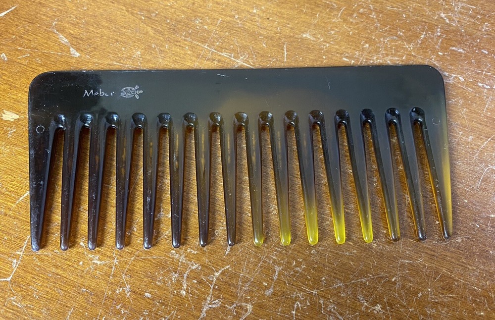 Mebco Vintage Hair Teaser Detangling Comb 5” Brown Tortoise