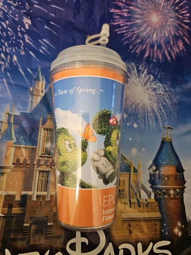 Walt Disney World Epcot International Flower & Garden Festival Cup with Straw - Picture 3 of 13