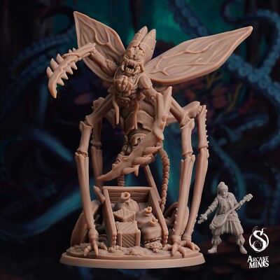 Exonid Strider Pose 1 | D&D Miniature | Arcane Minis | 35mm