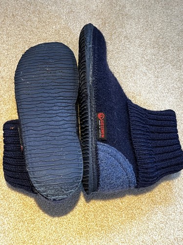 Hausschuhe Hüttenschuhe Giesswein blau Kinder Gr Ca 34 Kramsach - Bild 3 von 4