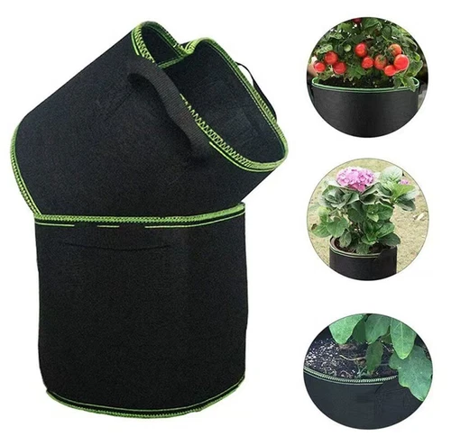 10 PCS Plant Grow Bag Fabric Pot Container 15Gallon 50x30cm - Picture 7 of 12
