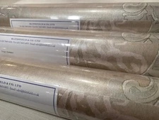 11YD BLITHFIELD for Lee Jofa PARNHAM II Gold Botanical Wallpaper $648 Retail