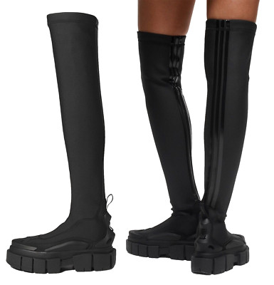 IVY PARK adidas Beyonce NOIR Triple Black Super Long Boots Originals Women 9UK