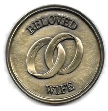 Batesville Casket LifeStories Display Funeral Medallion Magnet - Beloved Wife