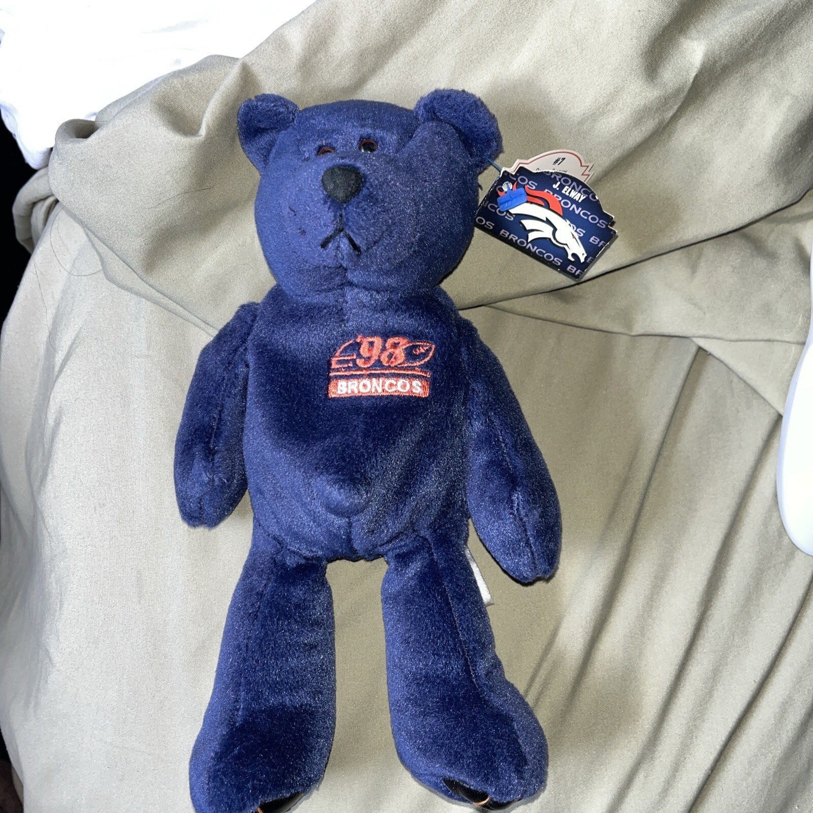 Denver Broncos John Elway 1998 Limited Treasures NFL Premium Pro Bear ...