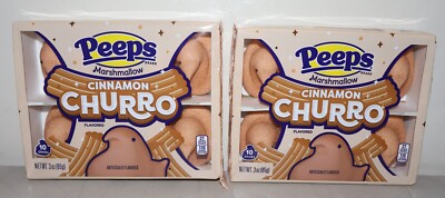 Easter PEEPS Cinnamon Churro Flavored Chicks - Quantity 2