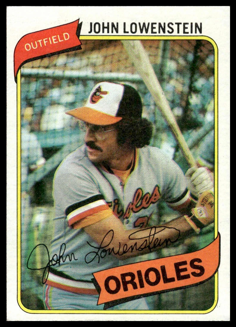 1980 Topps #287 John Lowenstein Baltimore Orioles Baseball
