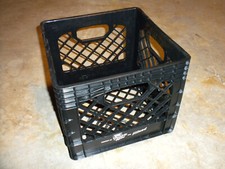 Farmer Owned Prairie Farms And Hiland 13" x 13" x 10-1/2" Black White Milk Crate