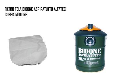 FILTRO TELA BIDONE ALFATEC ORIGINALE ASPIRATUTTO , CUFFIA MOTORE | eBay