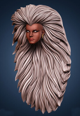 Outback Storm X-Men 1:12 scale custom unpainted Head 6" Action Figure ...