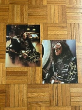 STAR TREK Klingon JG Hertzler Martok & Robert O’Reilly Gowron 8x10 Signed Photos