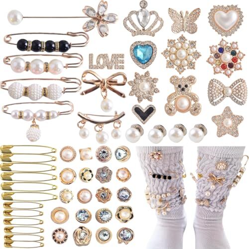 51 Pcs Shoe Charms Kit for Sneakers Socks Jewelry Glitter Clips Bling Gift Amazon.com: yuboo 51 PCS Shoe Charm for Sneakers, Junk Socks  main image 3
